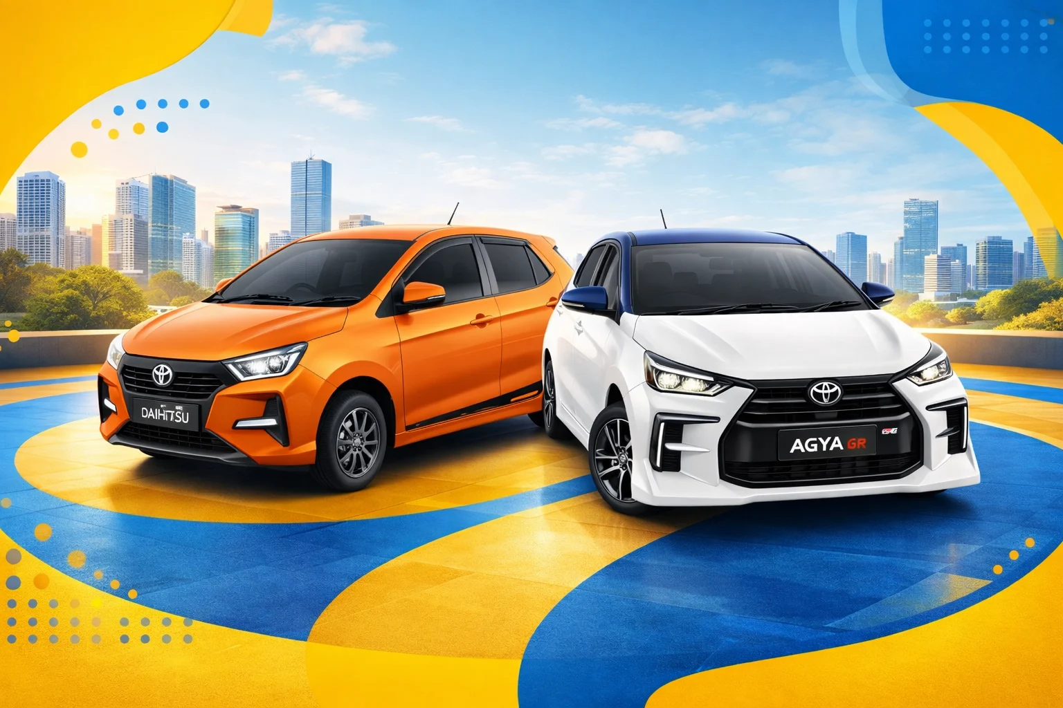 rental mobil tanjung uban - Agya Ayla